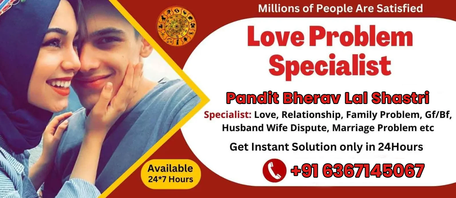 Pandit bherav lal Shastri +91-6367145067